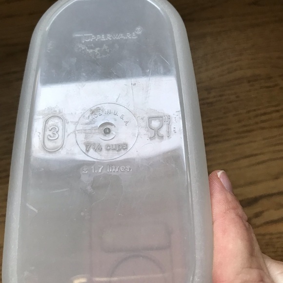 Tupperware vintage modular mates storage container with lid that flips open. - Picture 3 of 8